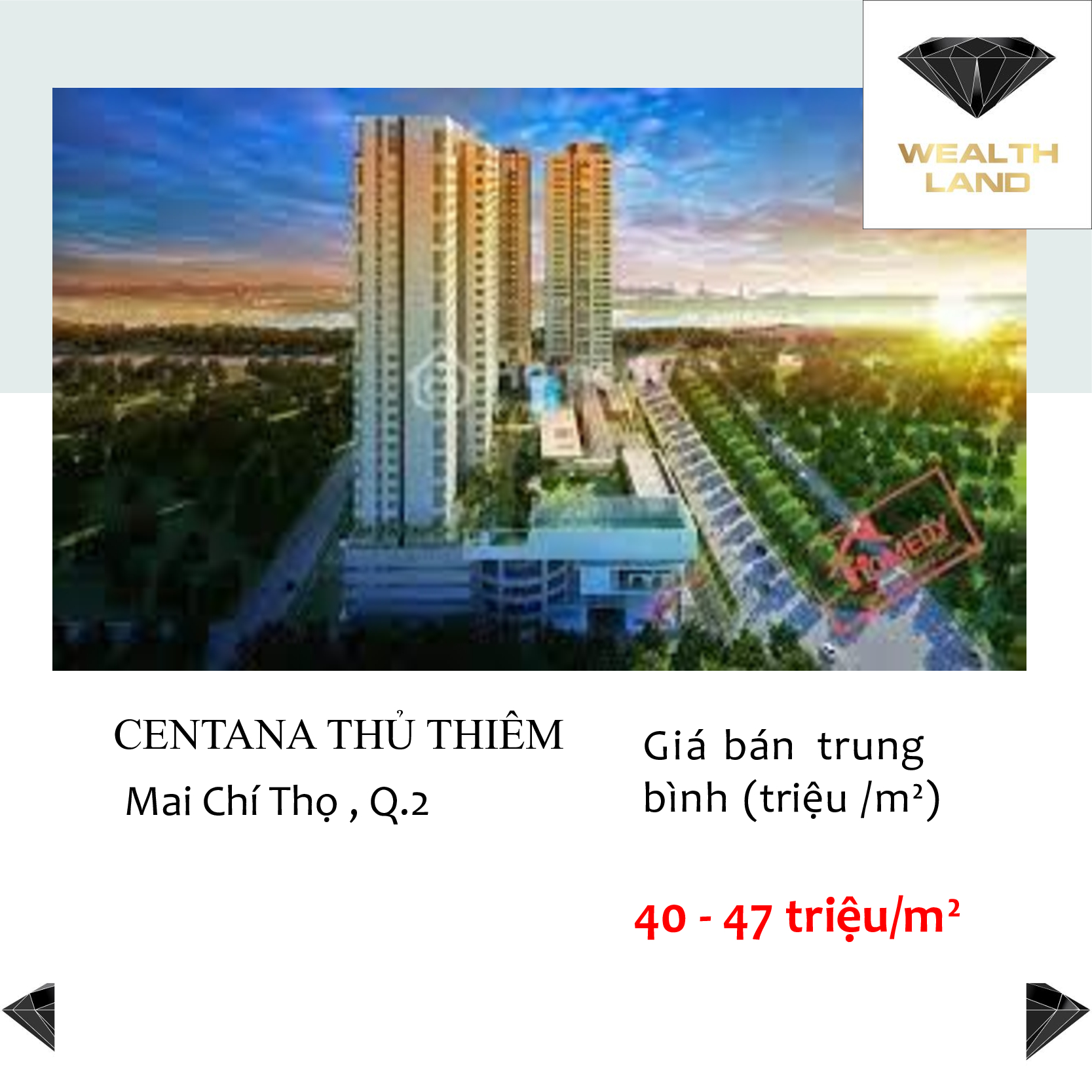 Giá mua bán căn hộ chung cư Centana Thủ Thiêm