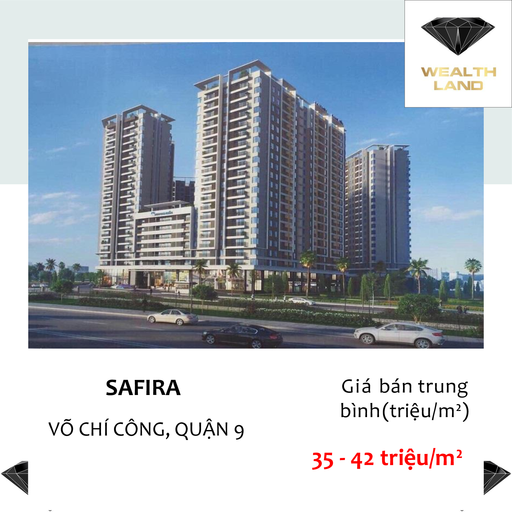 Giá mua bán căn hộ chung cư Safira Quận 9