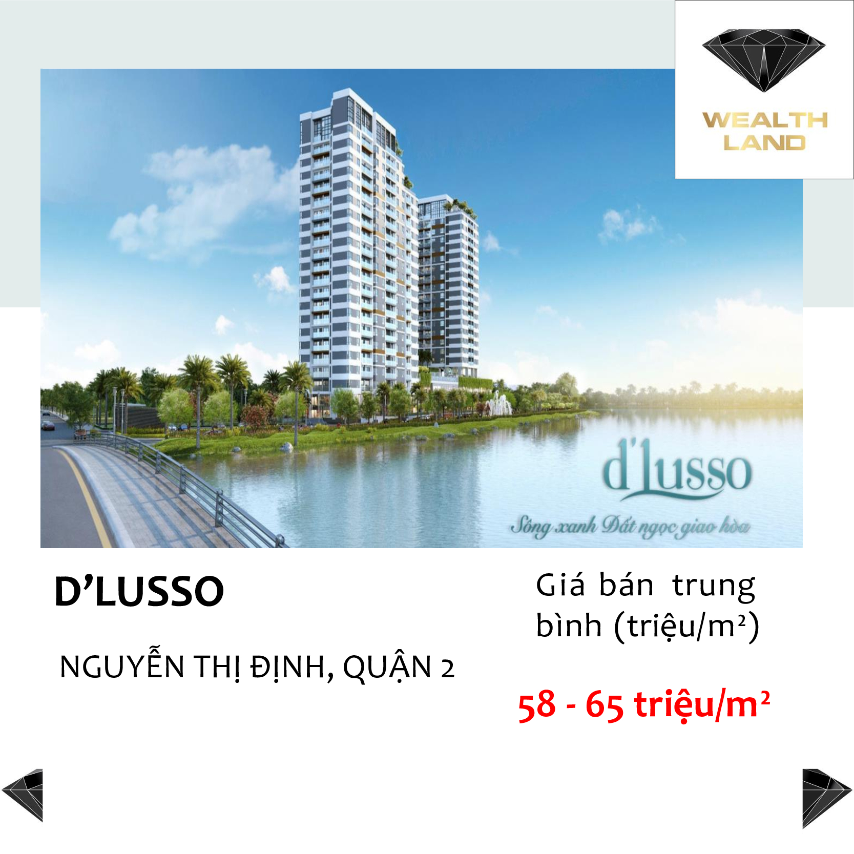 Giá mua bán căn hộ chung cư D'Lusso Nguyễn Thị Định
