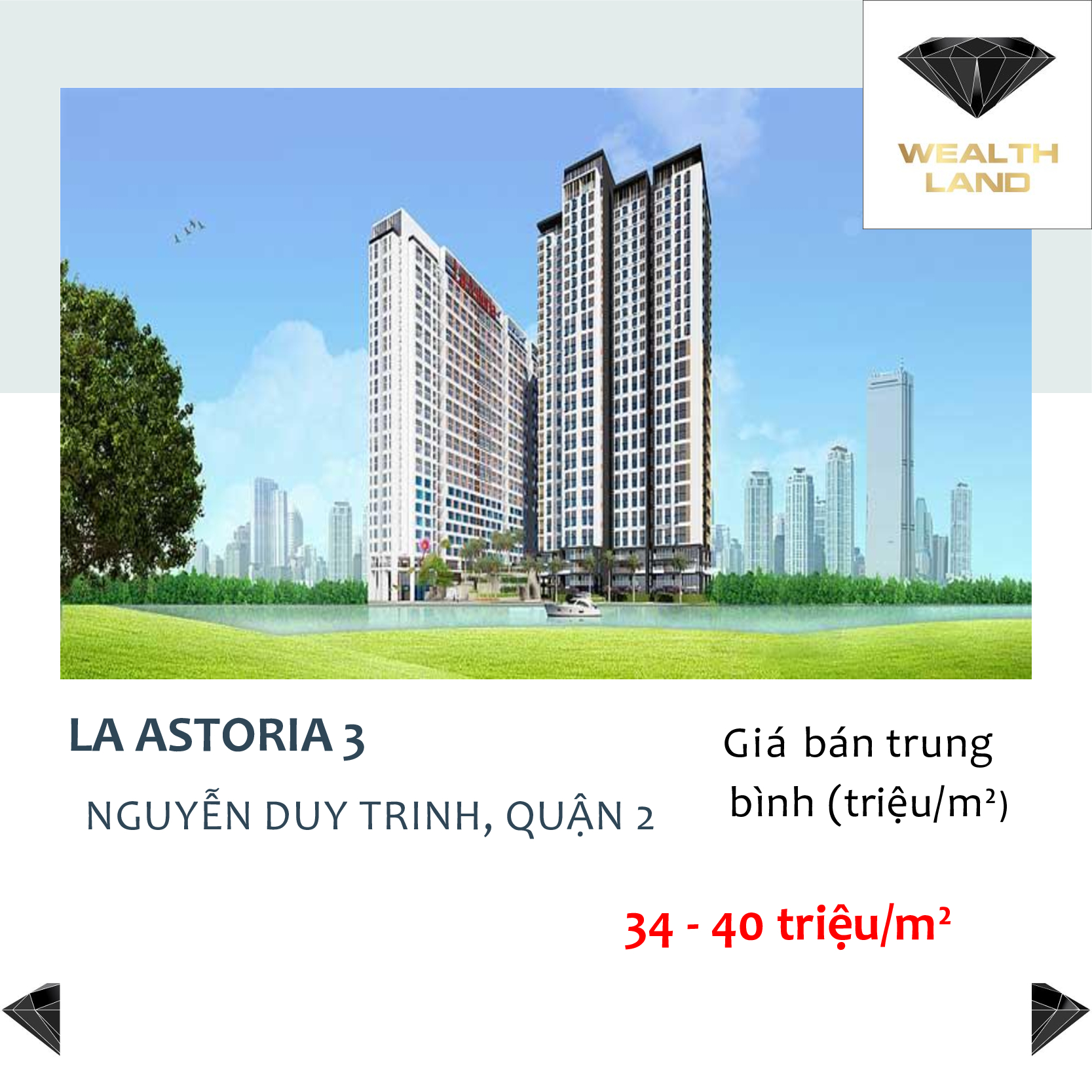 Giá mua bán căn hộ chung cư La Astoria 3 Nguyễn Duy Trinh